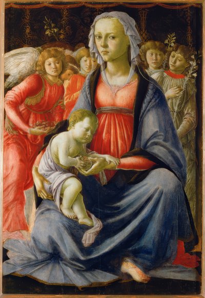 Mary with Child and Five Angels by Sandro Botticelli